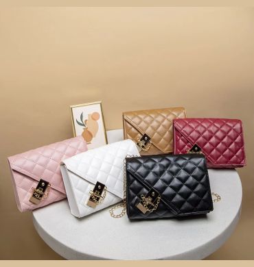 2023 New Flap Crossbody Bags Small Square Women Shoulder Bag Plaid Pu Leather Designer Handbags Chain Lady Women's Bag