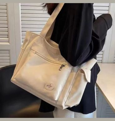 Women's Fashion Shoulder Bag Class Large Capacity Student Tote Bag 2023 New Canvas Commuter Handbag Women Bag