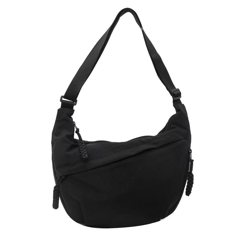 Nylon Fabric Shoulder Bag New High Capacity Women's Crossbody Messenger Bag Leisure Versatile Shoulder Hobos Bag_9