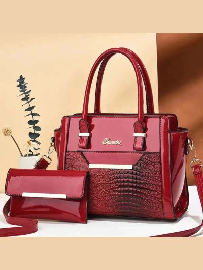 High quality women's one shoulder new trendy tote bag, women's large capacity crocodile patterned mother and child bag