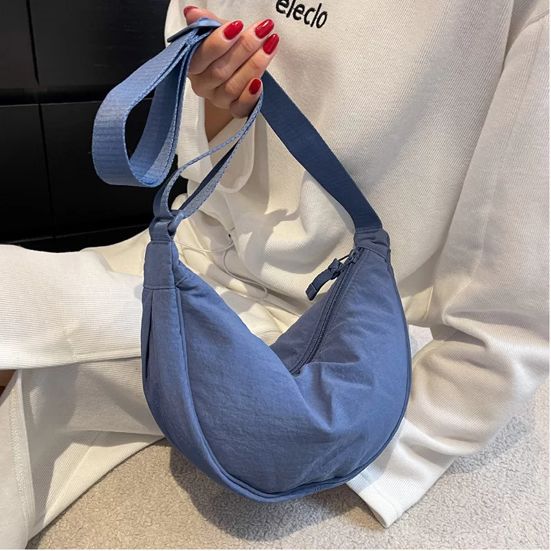 Casual Nylon Hobos Crossbody Bag for Women Designer Shoulder Bags Large Capacity Tote Lady Travel Shopper Bag Female Purses 2024_1