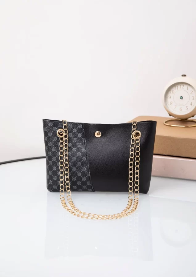 Bag 2024 new trendy fashion polka dot printing chain bucket bag one shoulder messenger bag one piece delivery_8