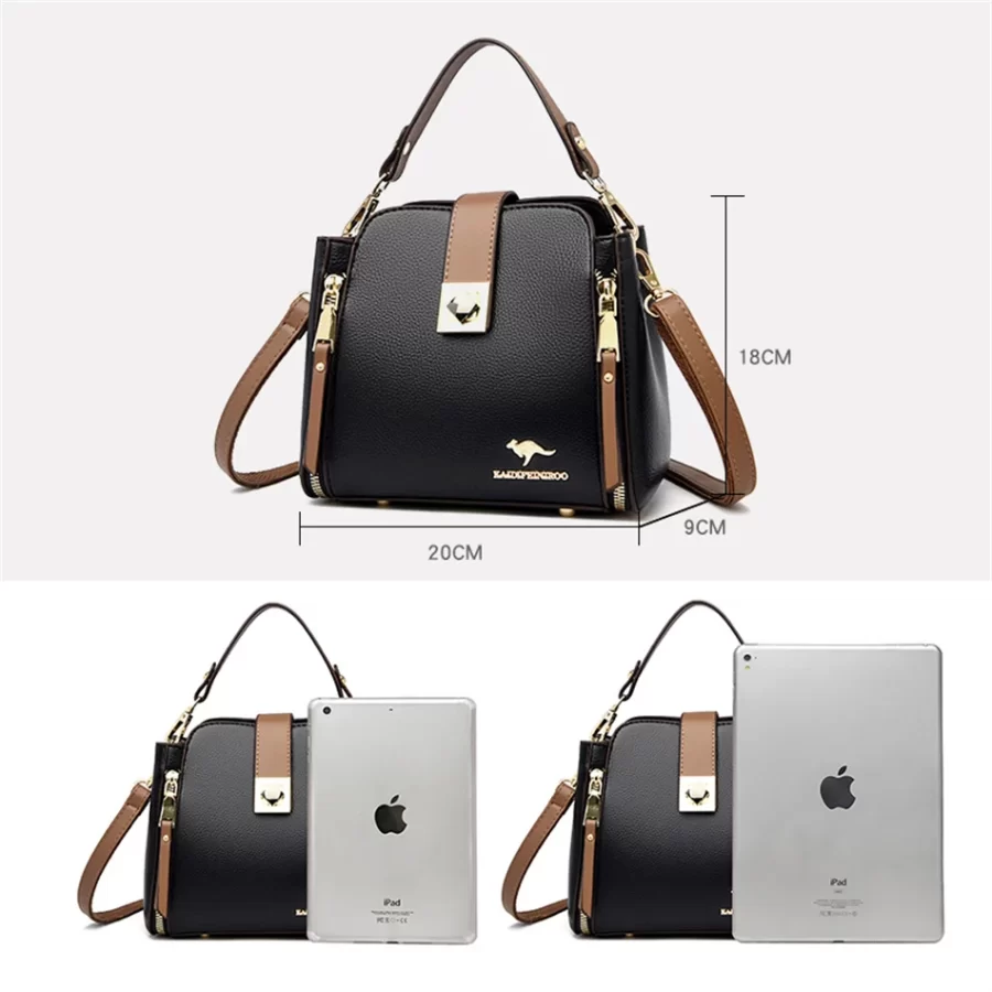 High Quality Leather Handbag Purse Women Bag Trend Luxury Designer Shoulder Crossbody Sac Ladies Branded Messenger Small Tote_4