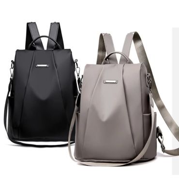 Women's Backpack Casual Nylon Solid Color School Bag Fashion Detachable Shoulder Strap Shoulder Bag Mochila Femenina