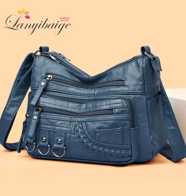 2024 New Ladies Soft Leather Bags High Quality Purses And Handbags Famous Designer Crossbody Shoulder Bag For Women Sac A Main