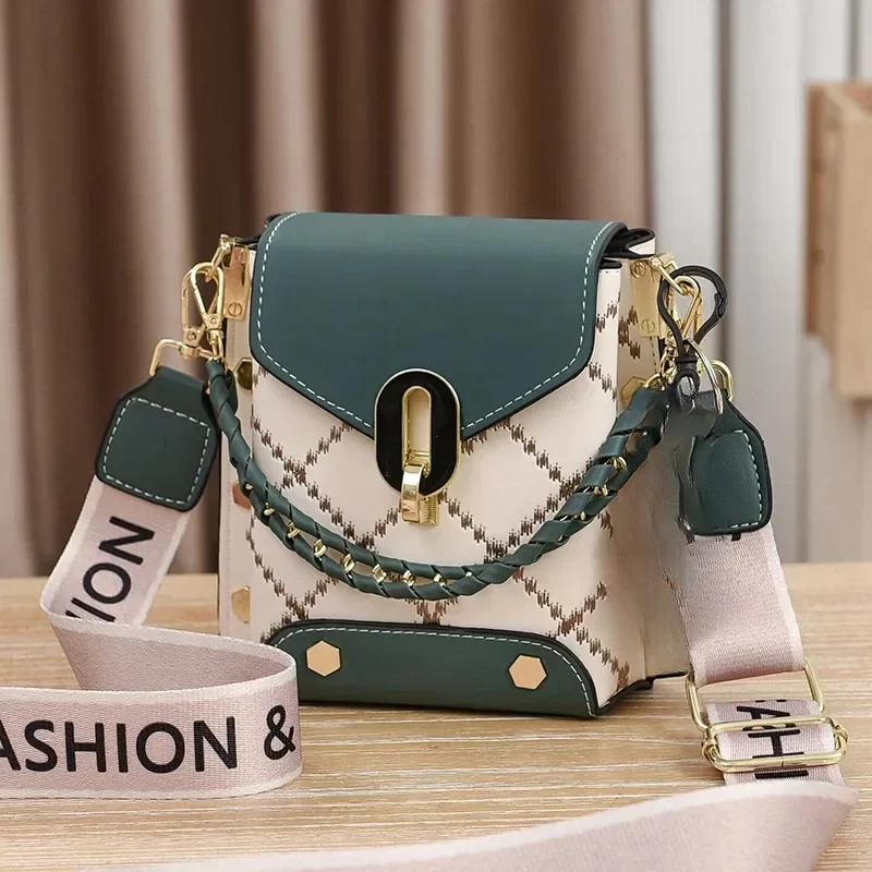 Summer New Bag Korean Style Simple Small Square Bag Fashion All-Match Shoulder Crossbody Fashion Mini Phone Bag Women Handbags_11