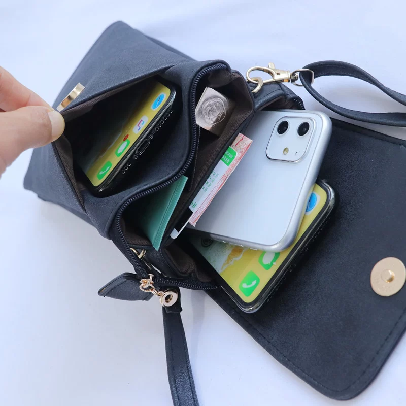 Stylish and Retro Single Shoulder Crossbody Bag with Multiple Compartments - Perfect for Your Phone Wallet and More_3