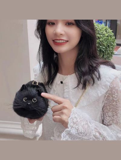 Luxury Mini Bag High Quality Female Bag Cute Black Cat Women's Leather Handbags Fashion Women's Bag 2023 Crossbody Shoulder Bags