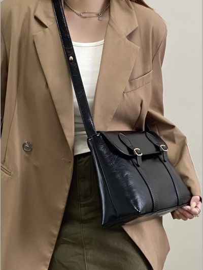 Vintage Women's Shoulder Bag Large Capacity Ladies Tote Purse Handbags Pu Leather Female Messenger Bags College Girls Book Bag