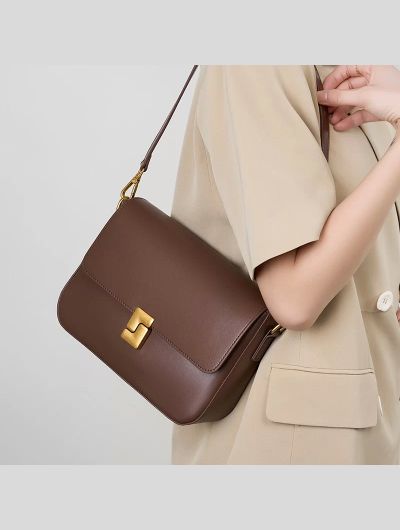 Women Genuine Leather Shoulder Bag Top Layer Cowhide Crossbody Bags