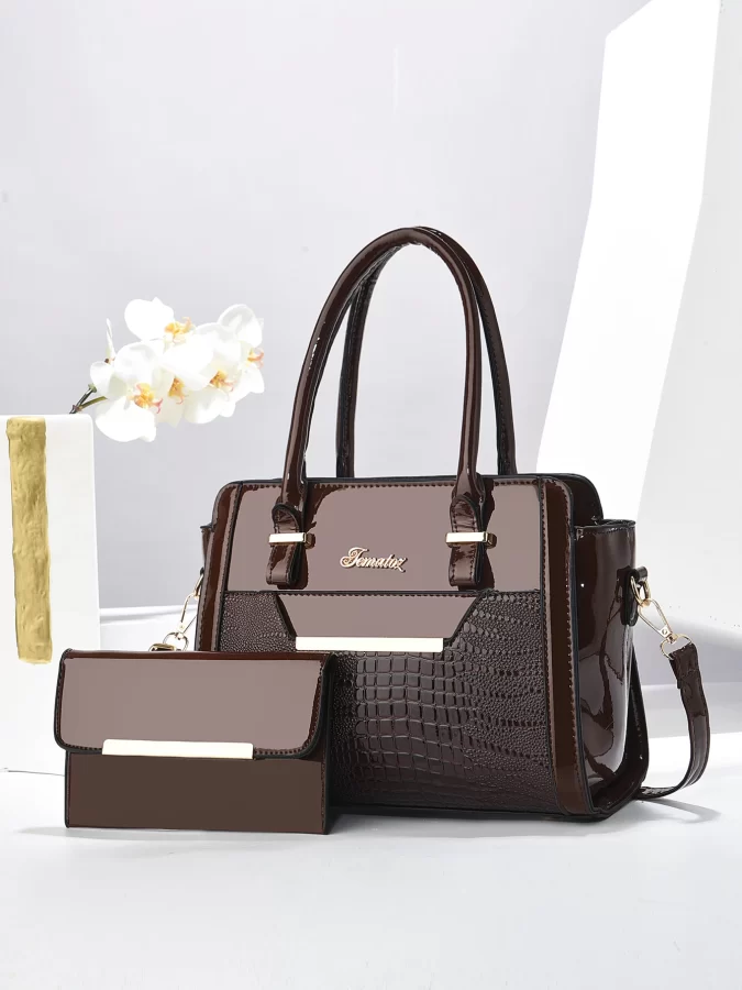 New Two-Piece Set with Large Capacity, Fashionable and Versatile Women's Bag, Simple Commuting Outing, Casual Women's Handbag, Foreign Style Women's Bag_1