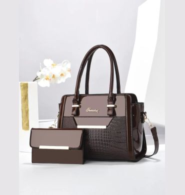 New Two-Piece Set with Large Capacity, Fashionable and Versatile Women's Bag, Simple Commuting Outing, Casual Women's Handbag, Foreign Style Women's Bag