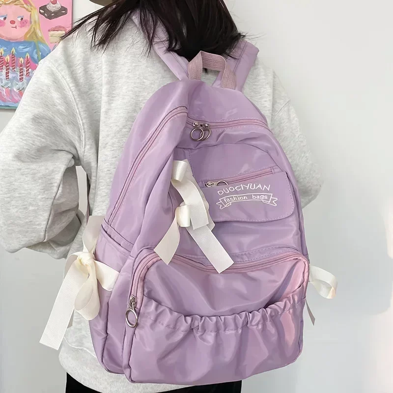 Fashion Backpack Canvas Women Backpack Anti-theft Shoulder Bags New School Bag for Teenager Girls School Backapck Female_8