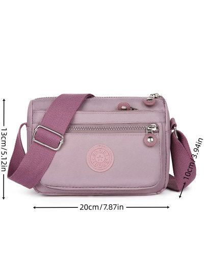 Nylon Shoulder Bag New Lightweight Small Square Bag Anti Splash Casual Crossbody Women's Bag