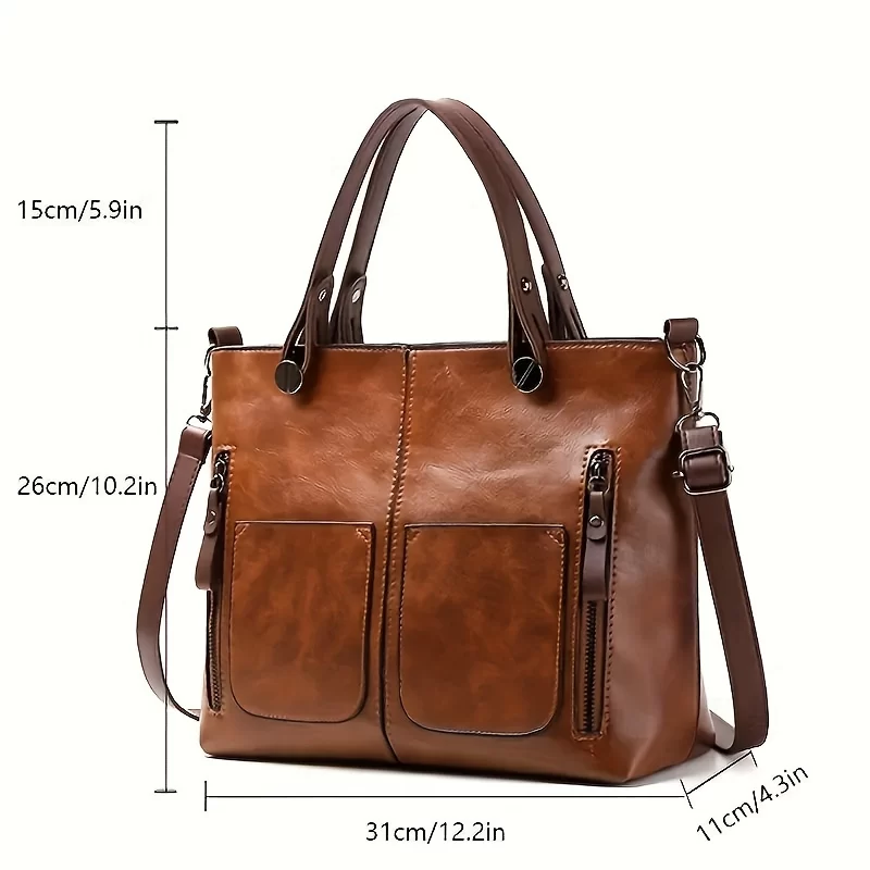 Women's Bag Fashion Classical Style Crossbody Handbag Retro PU Leather Shoulder and Purse Casual Bag Daily_1