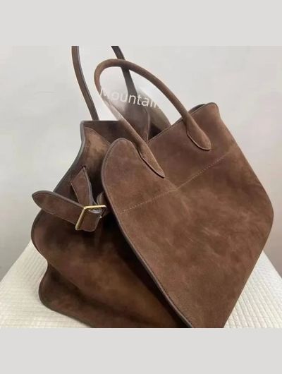 Ladies' Top-handle Bag High-end Feel Niche Design Large Capacity Vintage Commute Handbag For Autumn/winter Season