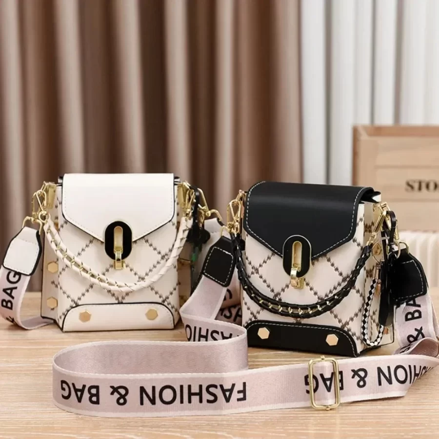 Summer New Bag Korean Style Simple Small Square Bag Fashion All-Match Shoulder Crossbody Fashion Mini Phone Bag Women Handbags_1