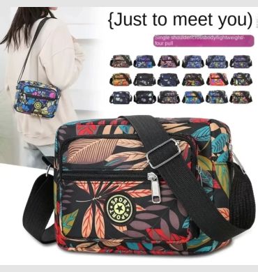 Oxford Cloth Women's Crossbody Bag 2024 Cloth Casual Backpack Messenger Nylon Canvas Bag Shoulder Middle-aged Mother Handbag 1