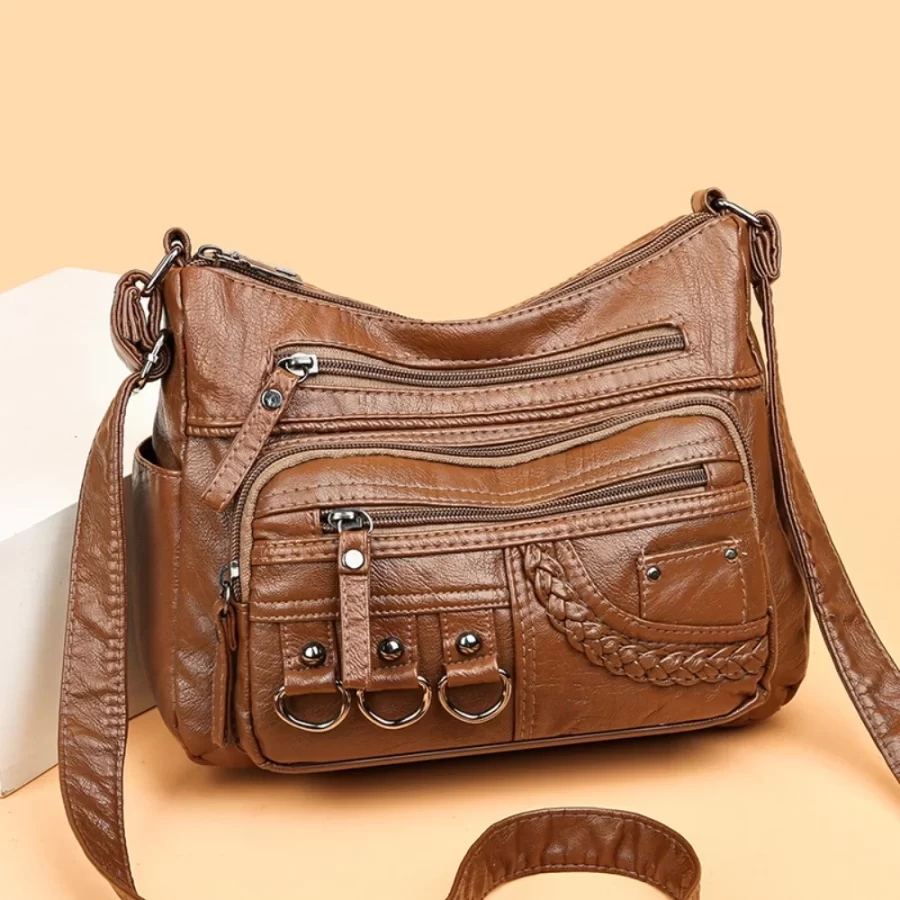 Pu Leather Crossbody Shoulder Bags Multi-pocket Ladies Luxury Purses and Handbags Women's Bag_7