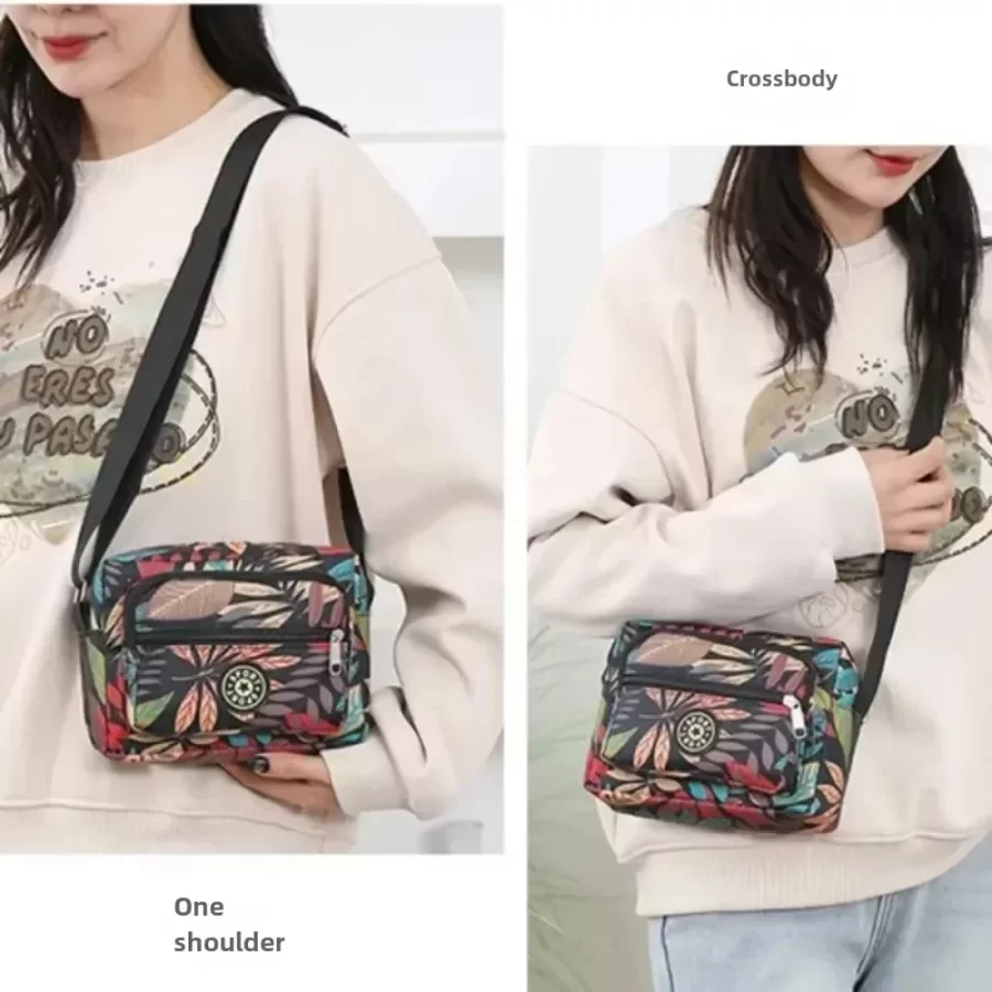 Oxford Cloth Women's Crossbody Bag 2024 Cloth Casual Backpack Messenger Nylon Canvas Bag Shoulder Middle-aged Mother Handbag_4