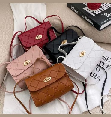 Fashion Simple Women's Bag New Crossbody Bag Mini Shoulder Bag PU Leather Handbag Mobile Phone Coin Purse Bag Small Square Bag