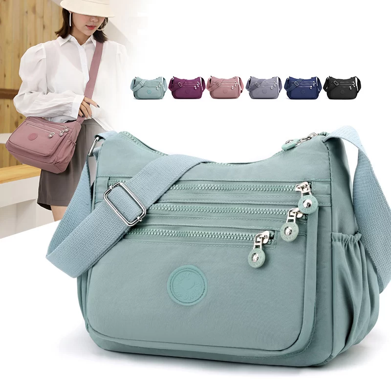 Women's Messenger large capacity Shoulder Bag Polyester Fashion Cosmetic Bag Simple and Versatile Handbag Crossbody Bag_1