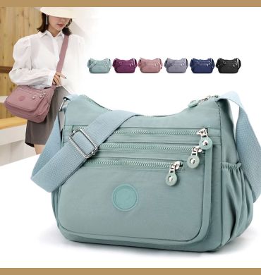 Women's Messenger large capacity Shoulder Bag Polyester Fashion Cosmetic Bag Simple and Versatile Handbag Crossbody Bag