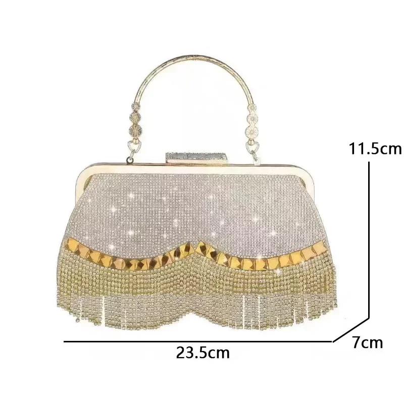 Hand for Wedding Party Banquet Diamond Clutch Bag Ladies Luxury Party Evening Bag Fashion Wedding Bridal Dress Bag_4