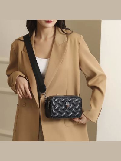 New Brand Shoulder Bag Luxury Designer Women Handbag Fashion Camera Designer Bags Ladies Zip Letter Small Black Square Bag