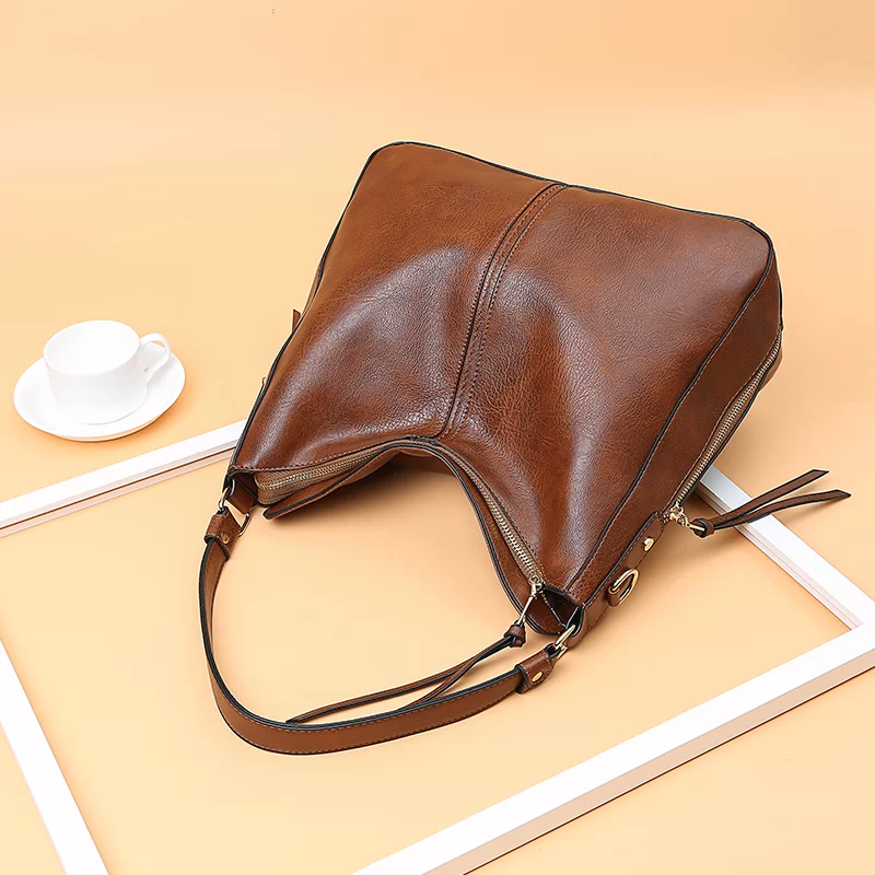 DIDABEAR Hobo Bag Leather Women Handbags Female Leisure Shoulder Bags Fashion Purses Vintage Bolsas Large Capacity Tote bag_3