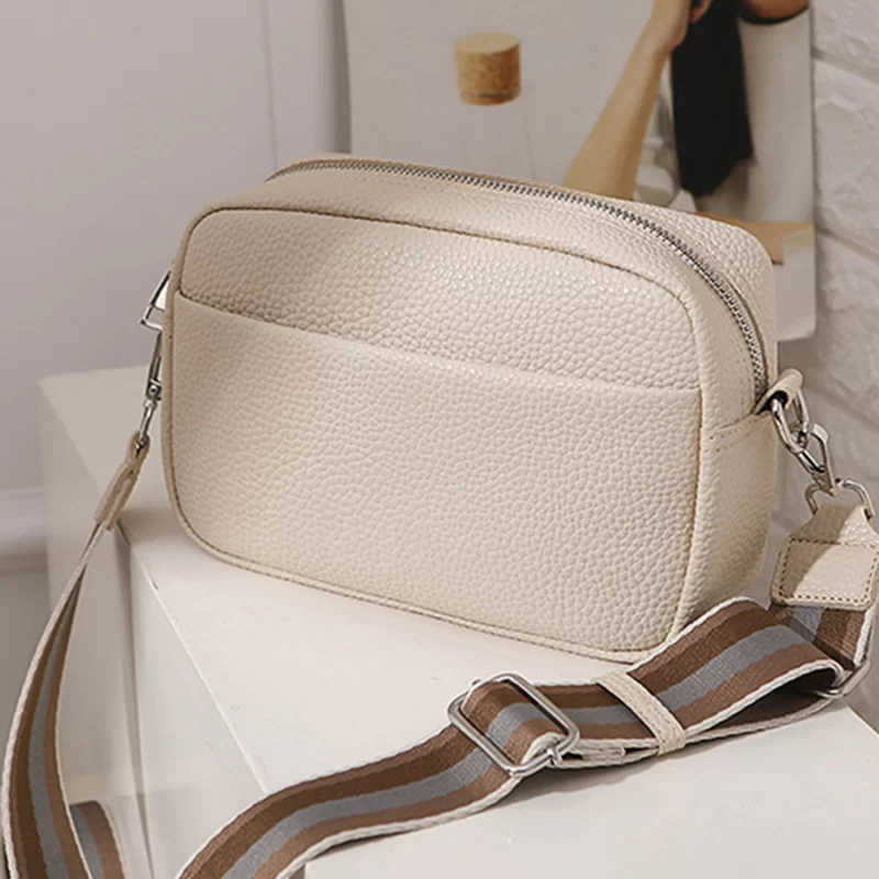 Fashion Women Bag 2025 New Trend Solid Pu Messenger Bags Women's Small Bag Women's Single Shoulder Bag Small Simple Square Bag_1