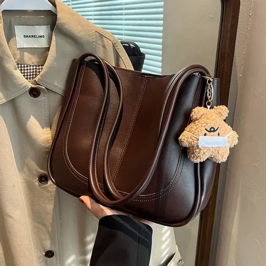 High-End Texture Large Capaci Bag 2024 Autumn and Winter New Women's Bag Fashion Commuter Shoulder Bag Handbags for Women Сумка_5