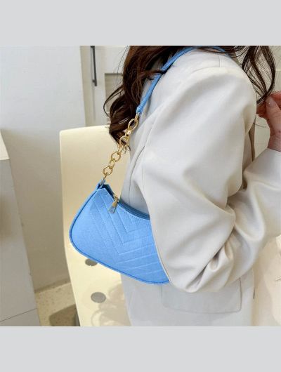 Mini Shoulder Bags for Women Fashion Felt Women's Bag Design Advanced Underarm Handbags Beautiful Purses Crescent SaddleBag 2024