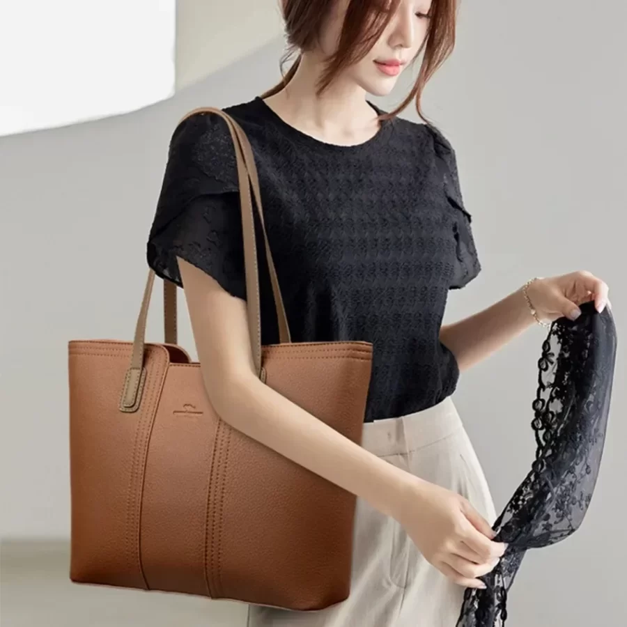 Genuine Brand Women Bags Designer High Quality Soft Leather Large Women 2024 Shoulder Bag Messenger Handbag Shopping Messenger_3