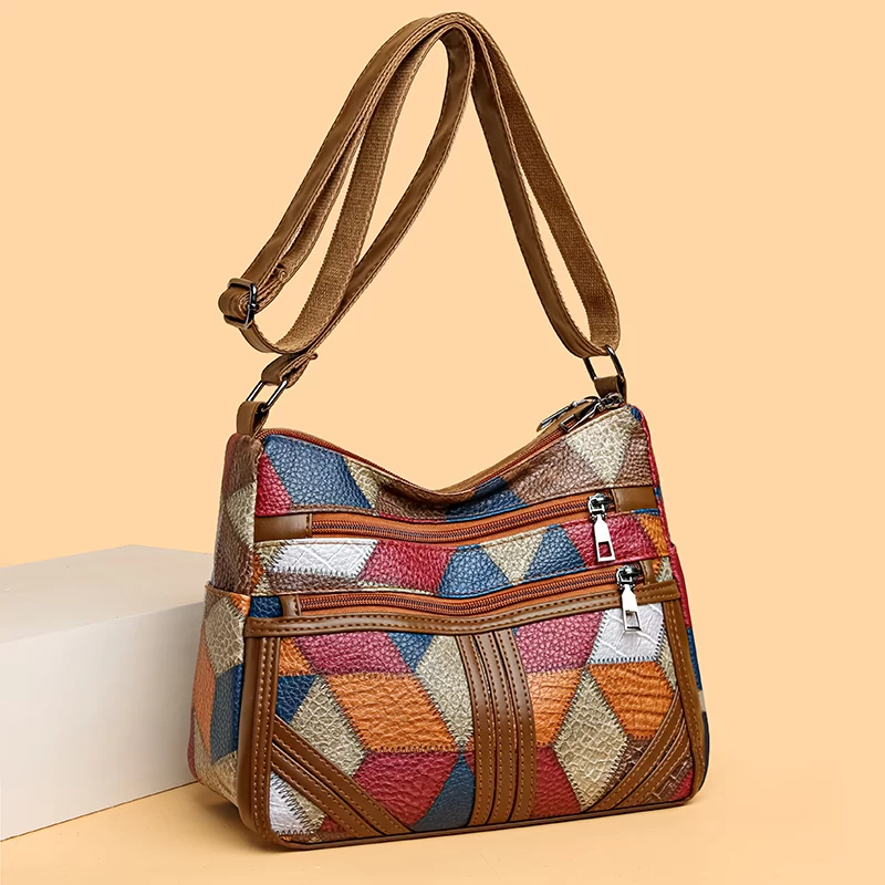 New Crossbody Bag for Women Large Capacity Luxury Handbag Purse Solid Color Shoulder Bags Female Casual Travel Vintage Hobos Bag_1