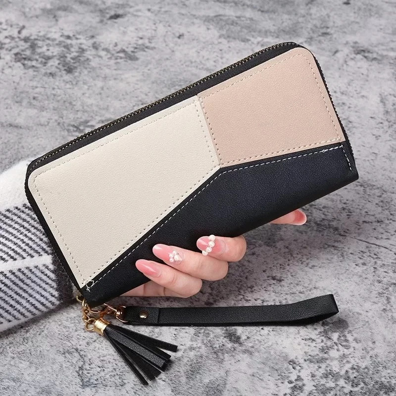 New Fashionable Japanese and Korean Large Capacity Zipper Wallet Long Wallet for Women Handheld Bag for Women_1