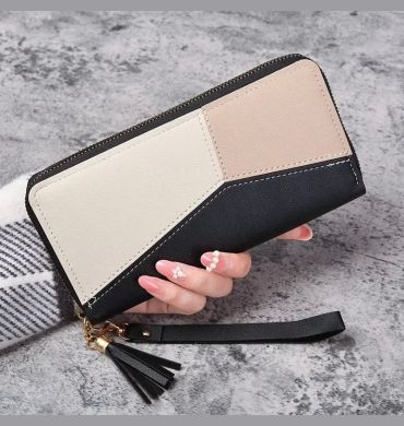 New Fashionable Japanese and Korean Large Capacity Zipper Wallet Long Wallet for Women Handheld Bag for Women