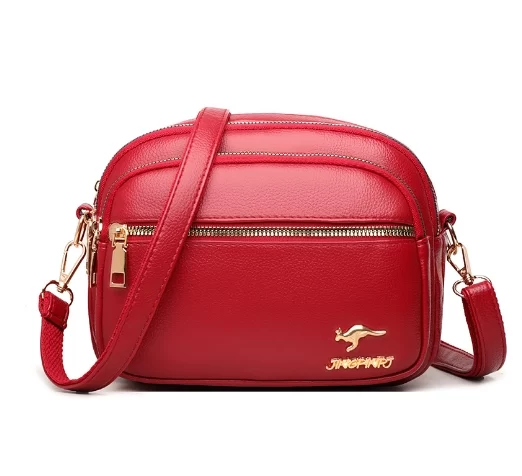 High Quality Soft Leather Purse Fashion Women Shoulder Messenger Bag Multi-pocket Wear-resistant Bag Luxury Ladies Handbag Sac_8