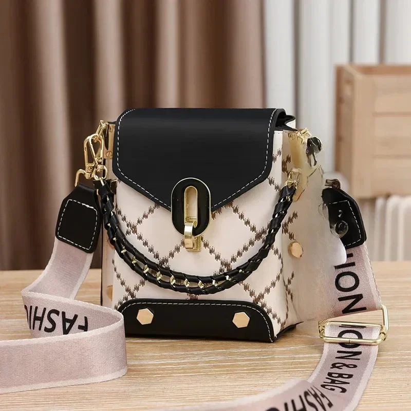 Summer New Bag Korean Style Simple Small Square Bag Fashion All-Match Shoulder Crossbody Fashion Mini Phone Bag Women Handbags_10