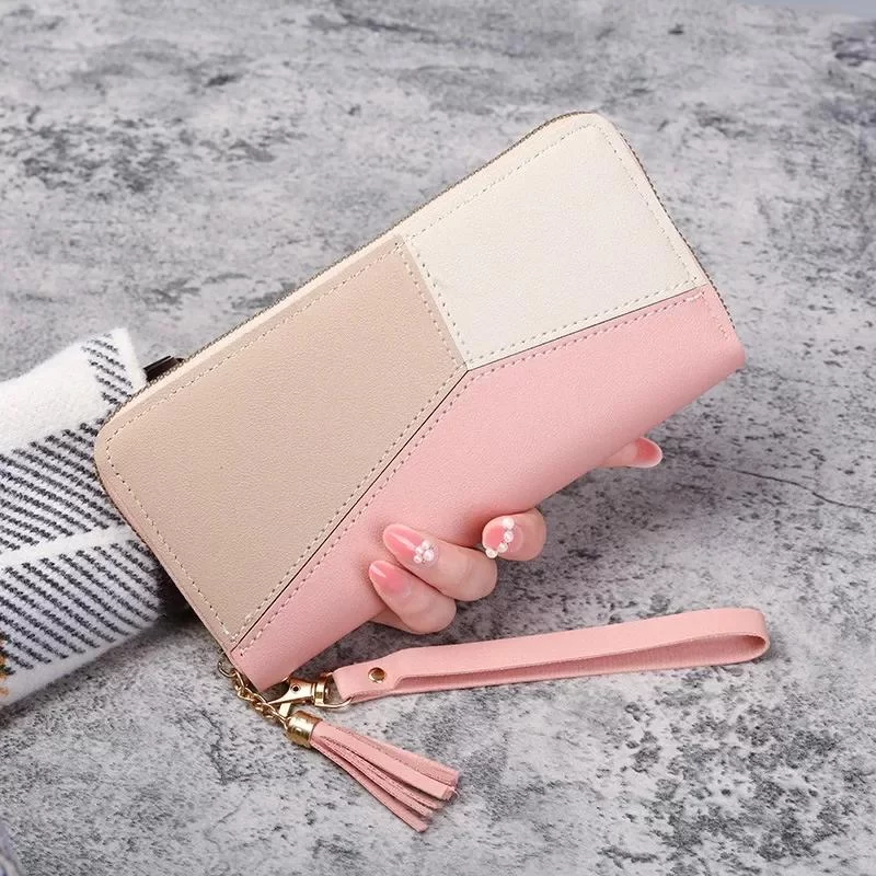 New Fashionable Japanese and Korean Large Capacity Zipper Wallet Long Wallet for Women Handheld Bag for Women_9