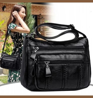 Women's Bag PU Multilayered Soft Leather Ladies Fashion Simple Shoulder Bags Mom's Bags Crossbody Bag