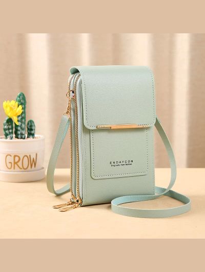 Women Crossbody Shoulder Bags Wallets Touch Screen Cell Phone Purse Soft Leather Strap Handbag for Female Luxury Messenger Bags