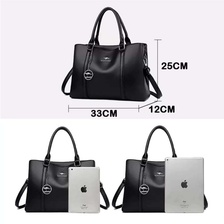 Genuine Brand Luxury Designer Women Bags High Quality Leather Shoulder Crossbody Messenger Tote Bag Large Handbag Purses_4