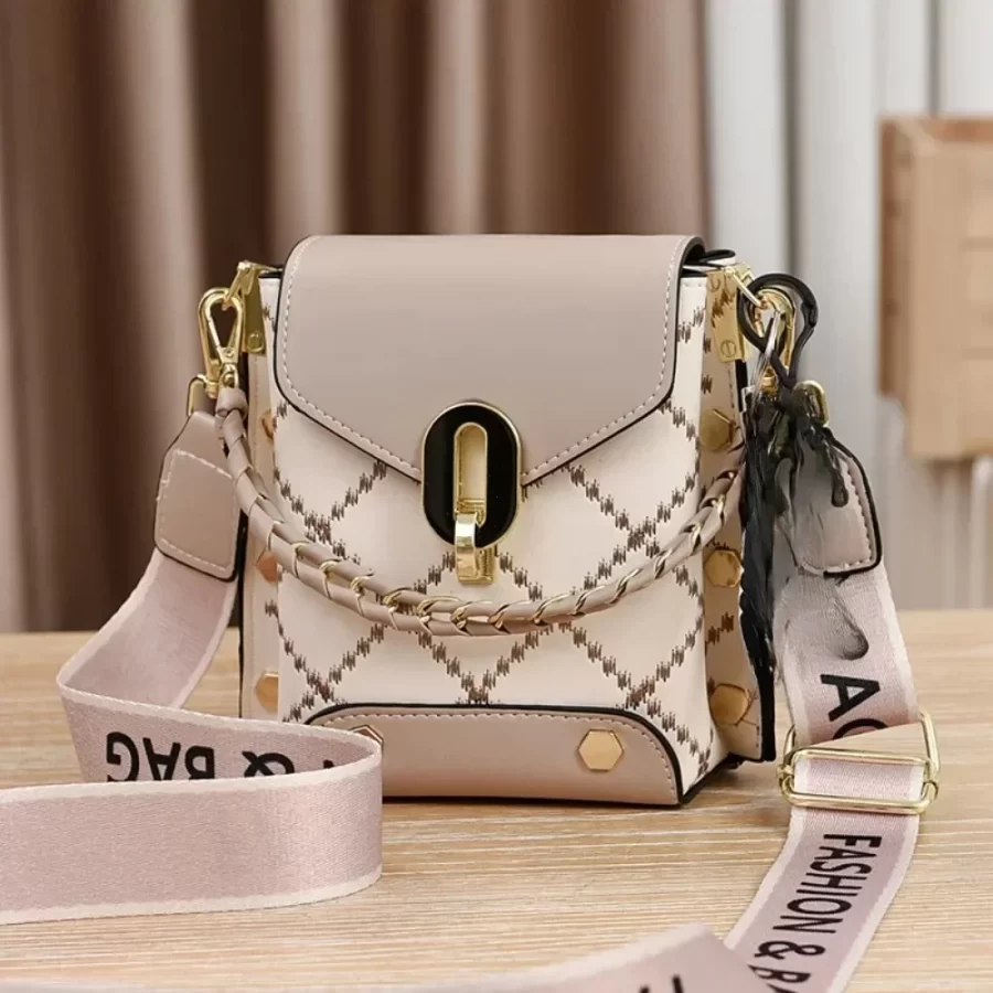 Summer New Bag Korean Style Simple Small Square Bag Fashion All-Match Shoulder Crossbody Fashion Mini Phone Bag Women Handbags_5