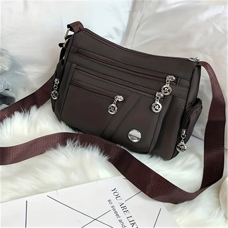 Casual Women Shoulder Messenger Bag Oxford Waterproof Zipper Handbags Package Female Large Capacity Travel Crossbody Bag_10