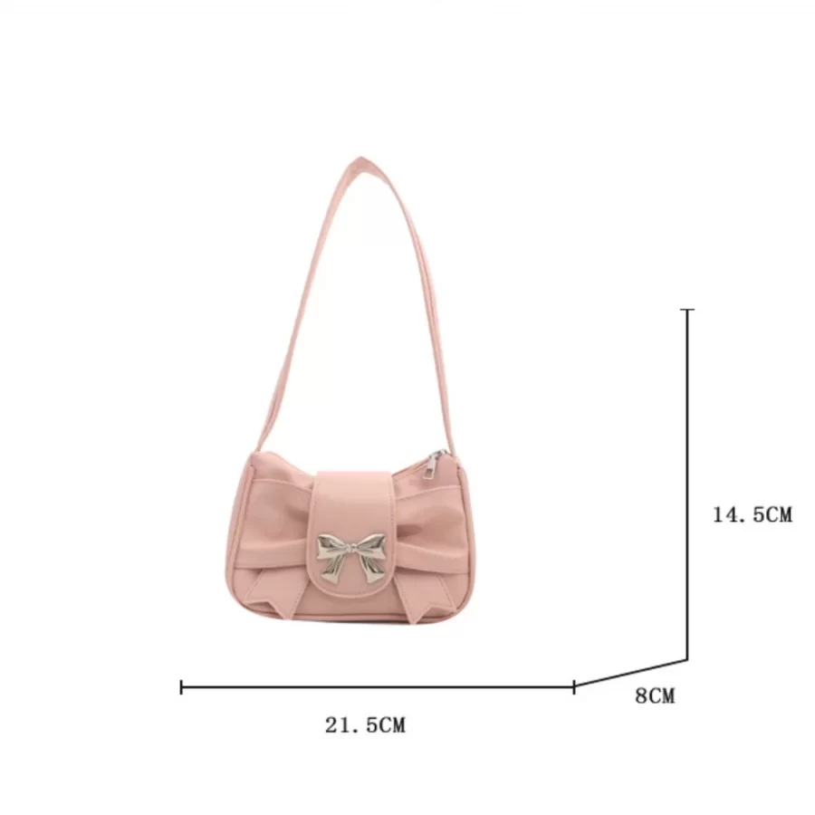 Trendy Shoulder Bag Hot Sale Casual PU Leather Totes Bag Retro Large Capacity Business Women's Bag Lady Bow Handbag Underarm Bag_6