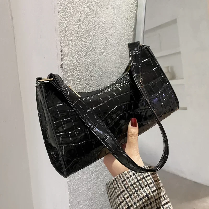 Fashion Exquisite Shopping Bag Retro Casual Women Totes Shoulder Bags Female Leather Solid Color Chain Handbag for Women 2024_2