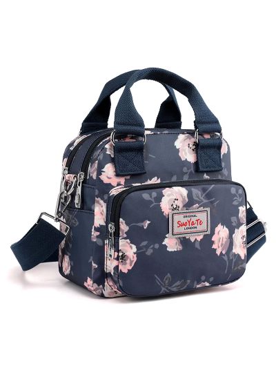 Brand Women Crossbody Bag portable Female Shoulder bags Printed Flower Nylon Messenger Bags Multi-pocket Ladies Handbags Bolsa