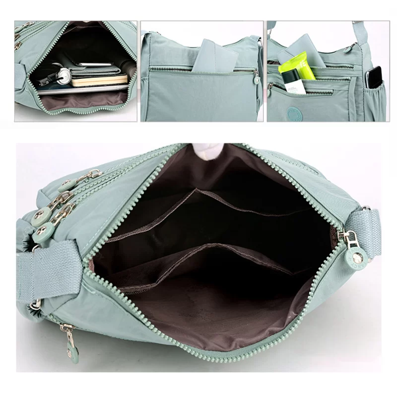 Women's Messenger large capacity Shoulder Bag Polyester Fashion Cosmetic Bag Simple and Versatile Handbag Crossbody Bag_3