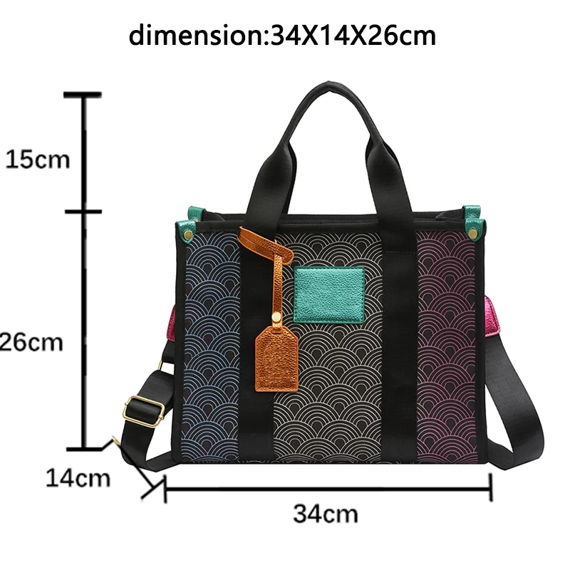 London Canvas Tote Bag, 2024 New Large Capacity, Luxury Designer Brands Women's Handbag Fashion Shoulder Bag Firmate_8